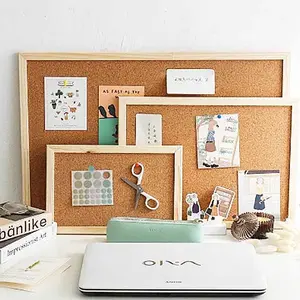 60x90CM Message Board - Cork Board - Vision Board - Mading Kamar - Pin Board - Board send Sticker and accessories - Decorative Board with Frame - message board aesthetic - message board 40x60