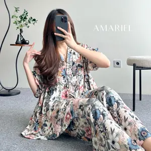 Amariel Sunny OneSet Piyama Rayon Setelan Baju Tidur Bumil Busui Friendly