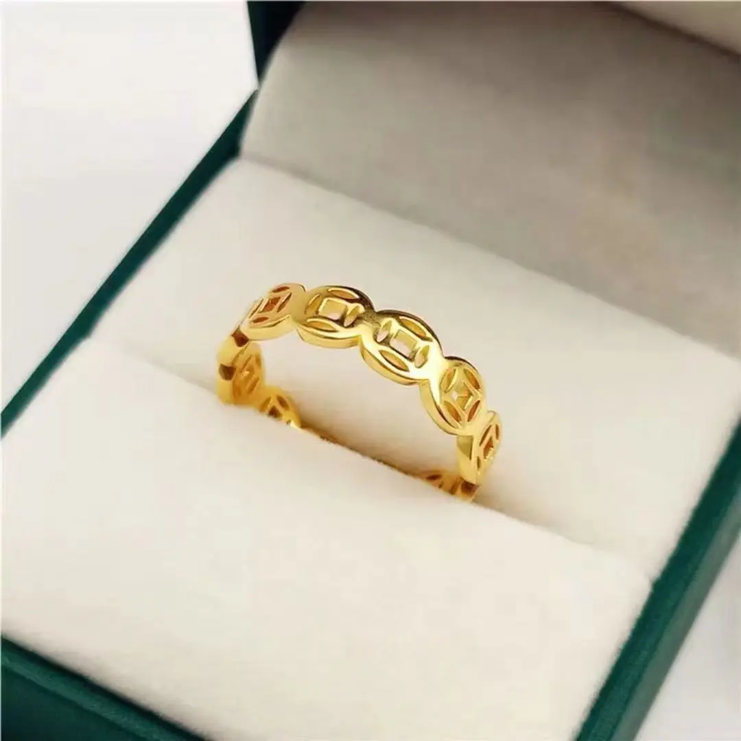 Nhẫn Đồng Tiền Xu Vàng, Thời Trang Nam Và Nữ, Thanh Lịch Và Dễ Phối Đồ Hàng Mới Về, Thích Hợp Cho Các Cặp Đôi Và Bạn Gái, Phong Cách Ins nhẫn  morina labubu  nhẫn nhẫn  12  ly  7 nhẫn  titan  nữ  size nhẫn  cẩm  thạch  xanh nhẫn  bông nhẫn  gõ  mõ nhẫn  p