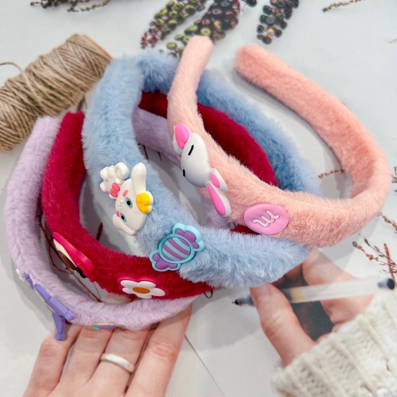    hàng đẹp   Bờm tóc lông con vật đáng yêu Băng đô cài tóc lông gắng sticker cho bé 