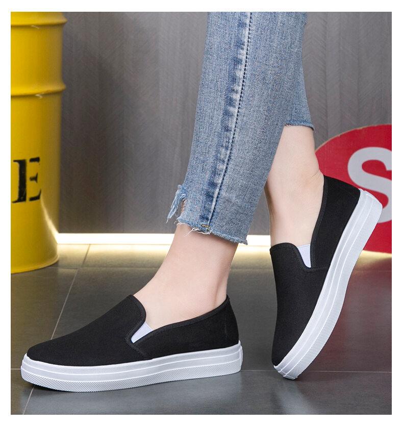 Product Introduction of Comfortable lace up women's flat shoes White non-slip rubber sole comfortable nursing shoes comfortable slip on sneakers 14