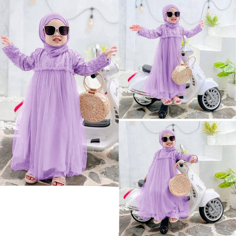 Product Introduction of Tmc Maxi reynata dress / maxi dress tile mutiara ukuran umur anak 2 sampai 9 tahun Muslim Gamis Baju Pesta 26