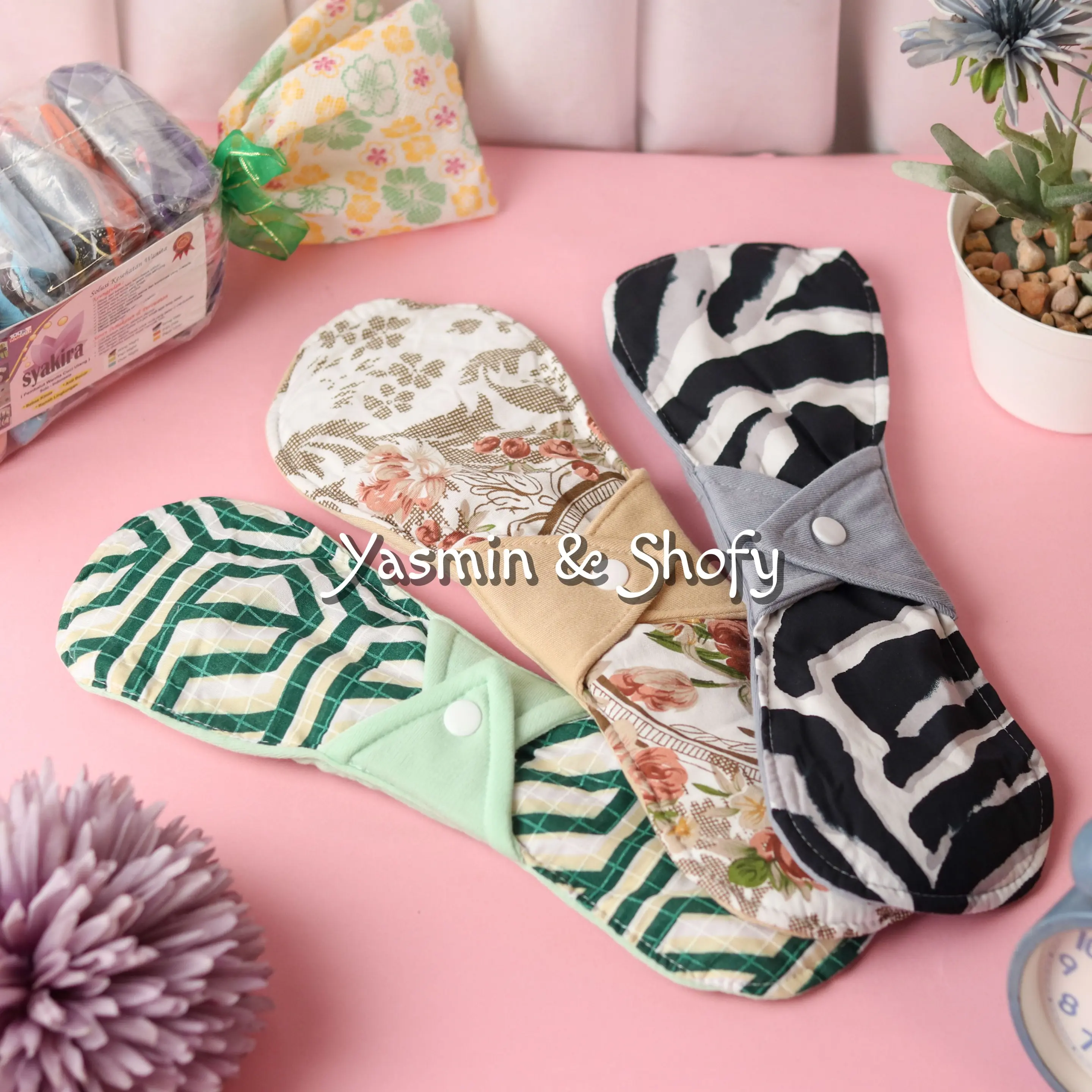 isi 6pcs, pembalut menspad kain cuci ulang syakira