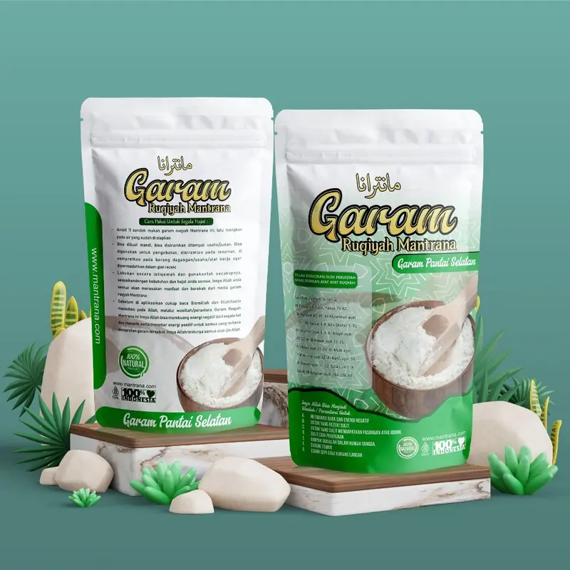 Garam Ruqyah Mantrana 1kg - Menetralisir Aura Negatif, Energi, dan Gangguan Jin - Hitam, Food 4