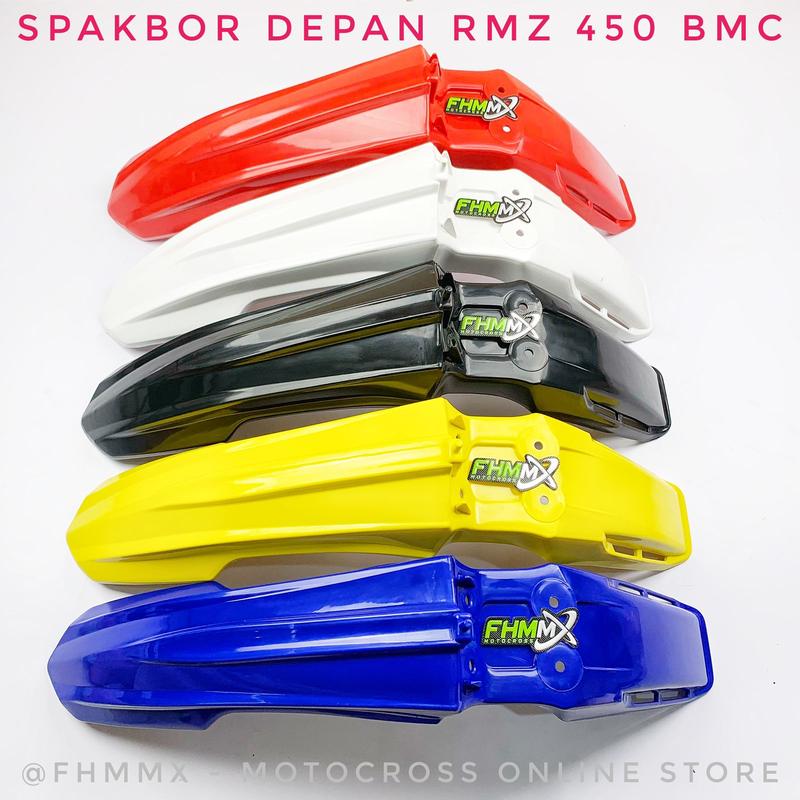 Spakbor depan RMZ 450 BMC dan cover nomer RMZ BMC 2