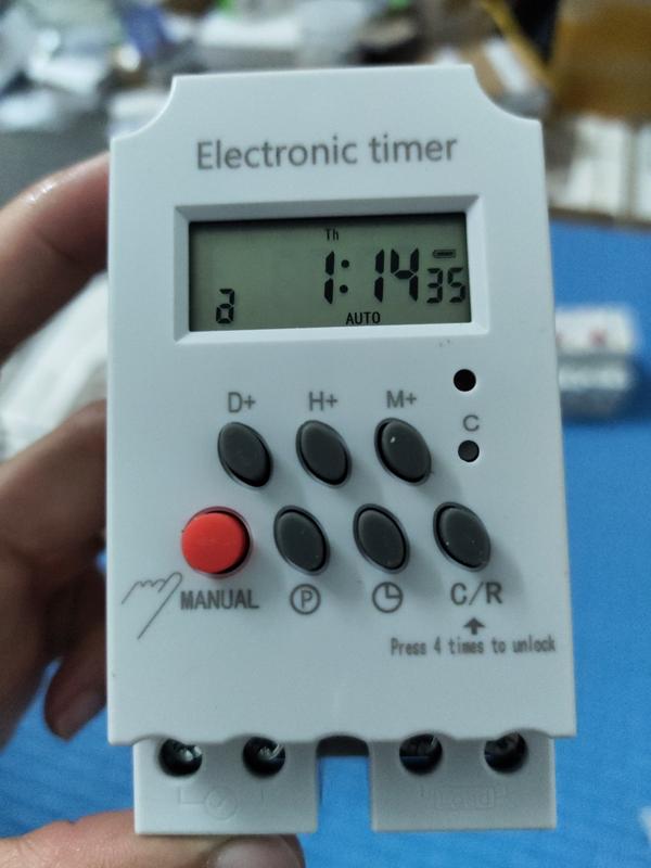 Bộ hẹn giờ tự động tự động electron timer Kg316T-II/25A/220V có khóa phím, công tắc điện hẹn giờ bật tắt điện tự động