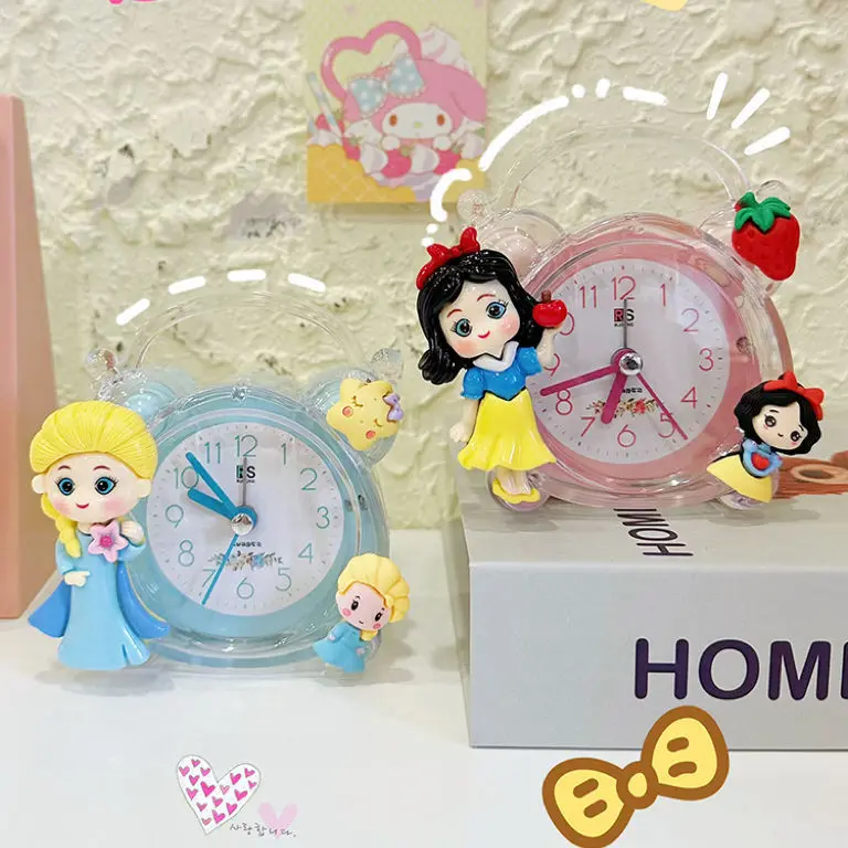 Đồng Hồ Báo Thức Cho Trẻ Em, Thiết Kế Sanrio Đáng Yêu, Thích Hợp Cho Phòng Ngủ Của Bé Gái, Trang Trí Đẹp Mắt, Chỉ Dành Cho Học Sinh, Giúp Tự Kỷ Tử, Thức Dậy, Dụng Cụ Hữu Ích Decor Decor Phòng Trang Trí Nhà Tráng Gương Treo Tường 4