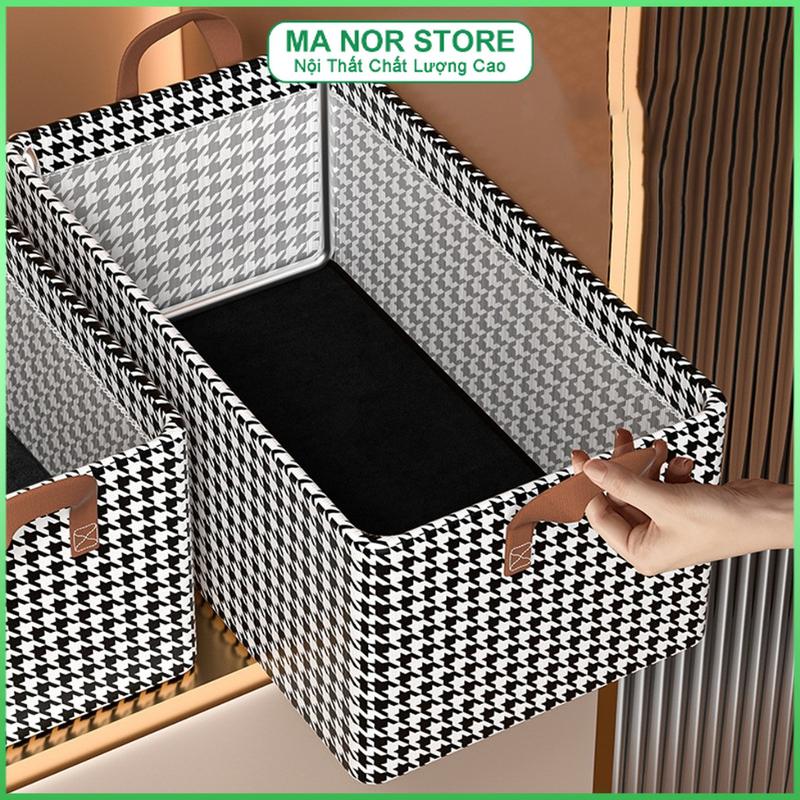  MA NOR Hộp Đựng Quần Áo ,Vải Bền Chống Bụi - Khung Thép Gấp Gọn Không Ngăn - Đựng Quần Áo Đồ Lót Sắp Xếp Tủ Đồ 