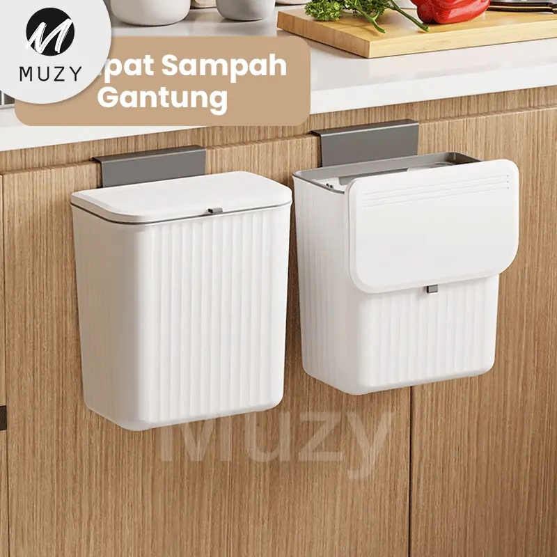 Muzy Tempat Sampah Gantung Tong Sampah Dapur Tempat Sampah Kamar Mandi Tong Sampah Plastik HSB640 1