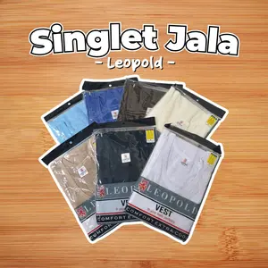 [Diorashop]  Singlet Jala Warna LEOPOLD