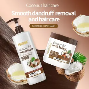 Sadoer Coconut Oil Hair Mask Nourishing Conditioner Hair Keratin Treatment Rambut Rusak dan Kering Rontok Masker pelurus rambut Keratin hair treatment Pelurus rambut permanen Masker rambut kering dan yang keriting Perawatan rambut rusak Krim 500g