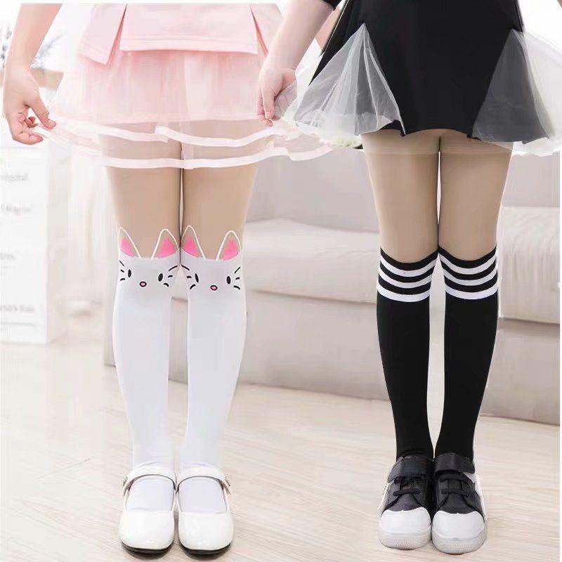 Tất trẻ em mỏng mùa xuân và mùa hè Quần tất cho trẻ em lớn khâu khiêu vũ Quần tất cho bé gái Quần tất trẻ em 3