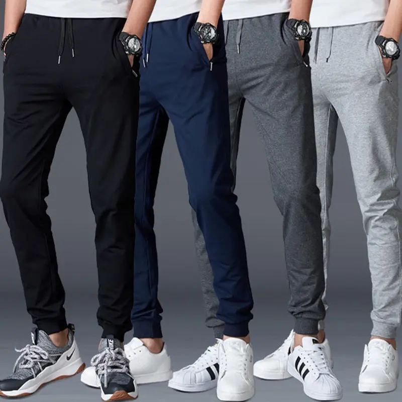 Quần jogger 2 túi kéo khoá vải da cá