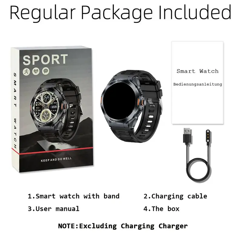 Multifunctional Smart Watch, Fashion Digital Watch with Phone Call & Multi-sports Modes, Sports Watch for Women & Men, Wearable 3