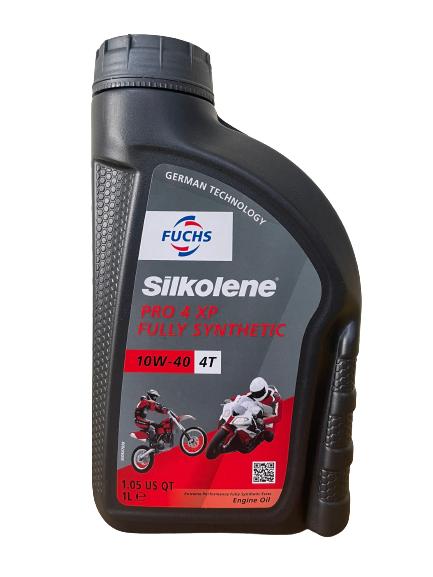 Dầu nhớt xe máy Fuchs Silkolene Pro XP nhớt tổng hợp siêu cao cấp cho xe số, côn tay moto  10w40 10w30 10w50- Sản xuất tại Anh