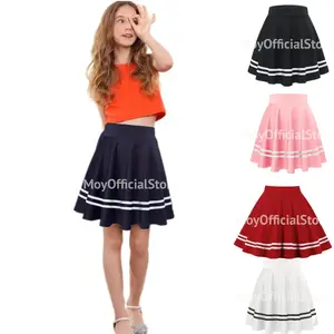 Rok Mini Anak korea Cewek Hitam Merah Pink Putih Mini Perempuan Fashion