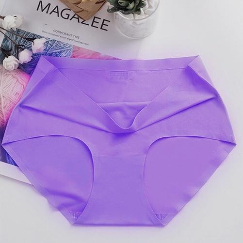 ᵖGˡiͣʸrl Celana Dalam CD Seamless Tanpa Jahitan Mulus Model Polos 1086 Fit Katun Wanita  Waist 2