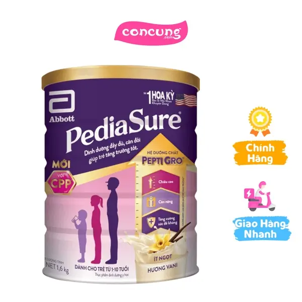 Abbott PediaSure Hương Vani, 1-10 tuổi, 1.6kg