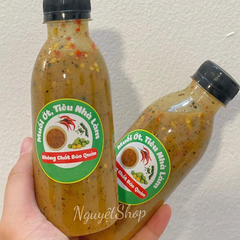 Muối Chấm Hải Sản Nhà Làm 2 Chai Cay Vừa Nước Sốt Gia Vị