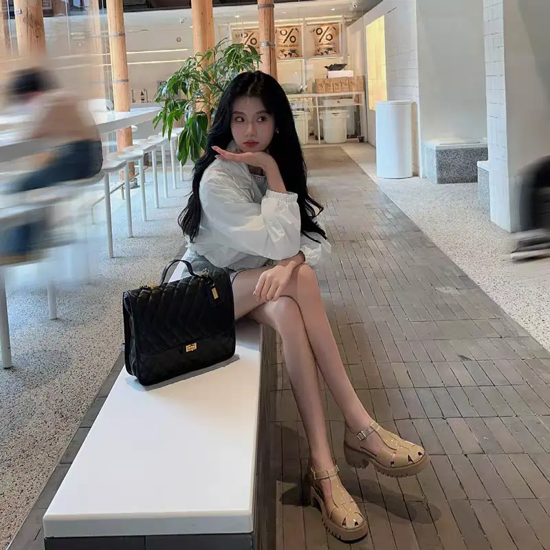 Sneakersdaily 459 Sandal Tali Wedges Fashion Wanita Premium 3