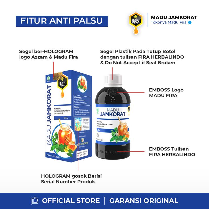 Jamkorat Madu Fira Herbalindo Membantu Menormalkan Kolesterol dan Asam Urat Nyeri Encok Pegel Linu Lutut dan Persendian 3
