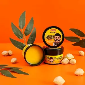 HAPPY KEMIRIKU KLIMIS POMADE WAX 80g - HAIR LOTION - HAIR TONIC - MINYAK RAMBUT