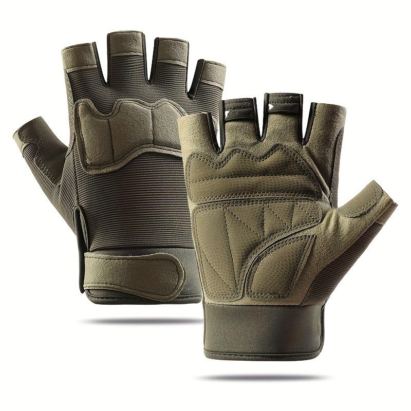 Men's Half-Finger Gloves - Ultra-Fine Fiber, Non-Slip for Exterior Sports, Cycling 6
