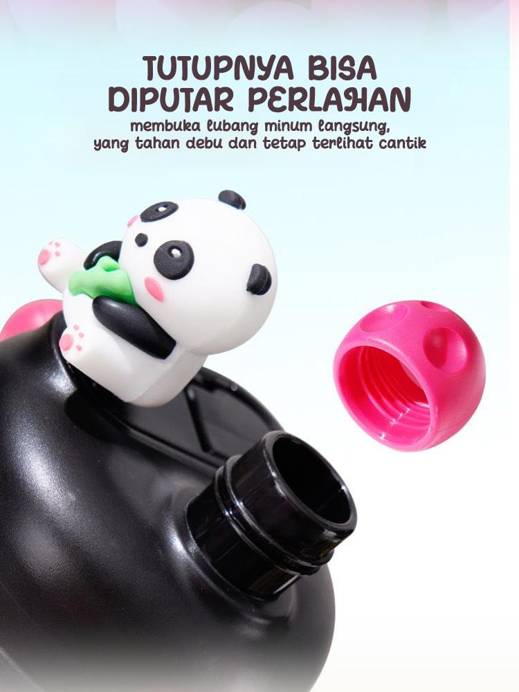 ANGOLA Tumbler Botol Air Minum W04 Infused Water Gemoy Lucu Motif Panda Botol Anak Sekolah Kantor Travel