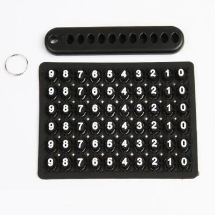 [DSGF] Key anti-lost mobile phone number tag keychain
