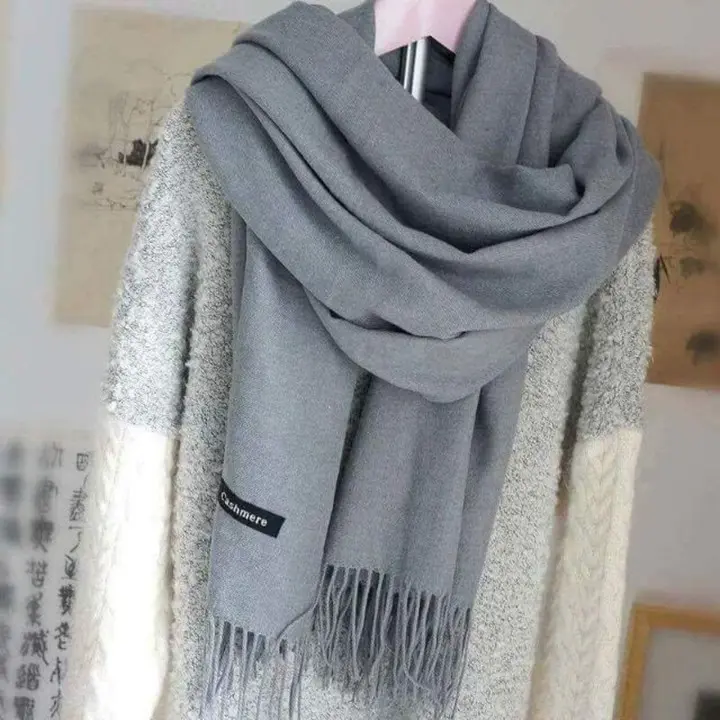 Khăn quàng cổ nữ, len mềm và cashmere, khăn quàng cổ Thủ Công khăn choàng, Echarpe, 200cmX70cm khăn  quang