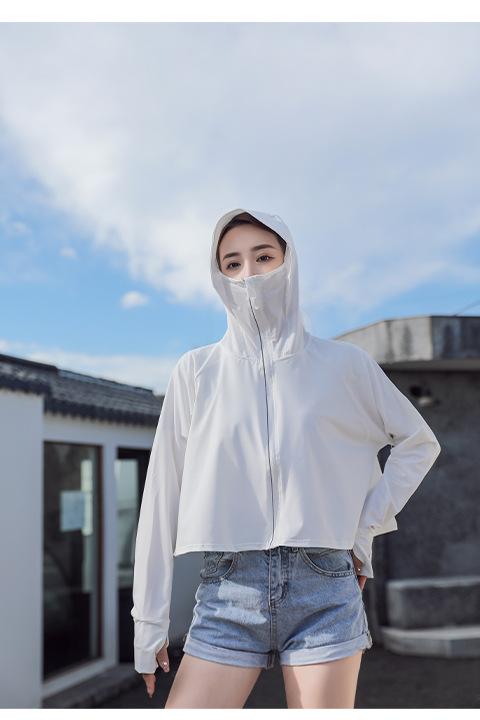 Product Introduction of Ice Silk Sun Protection Clothing Women's Loose Breathable Cloak UV-Proof Sun-Proof Thin Coat Sun-Protective Clothing 29