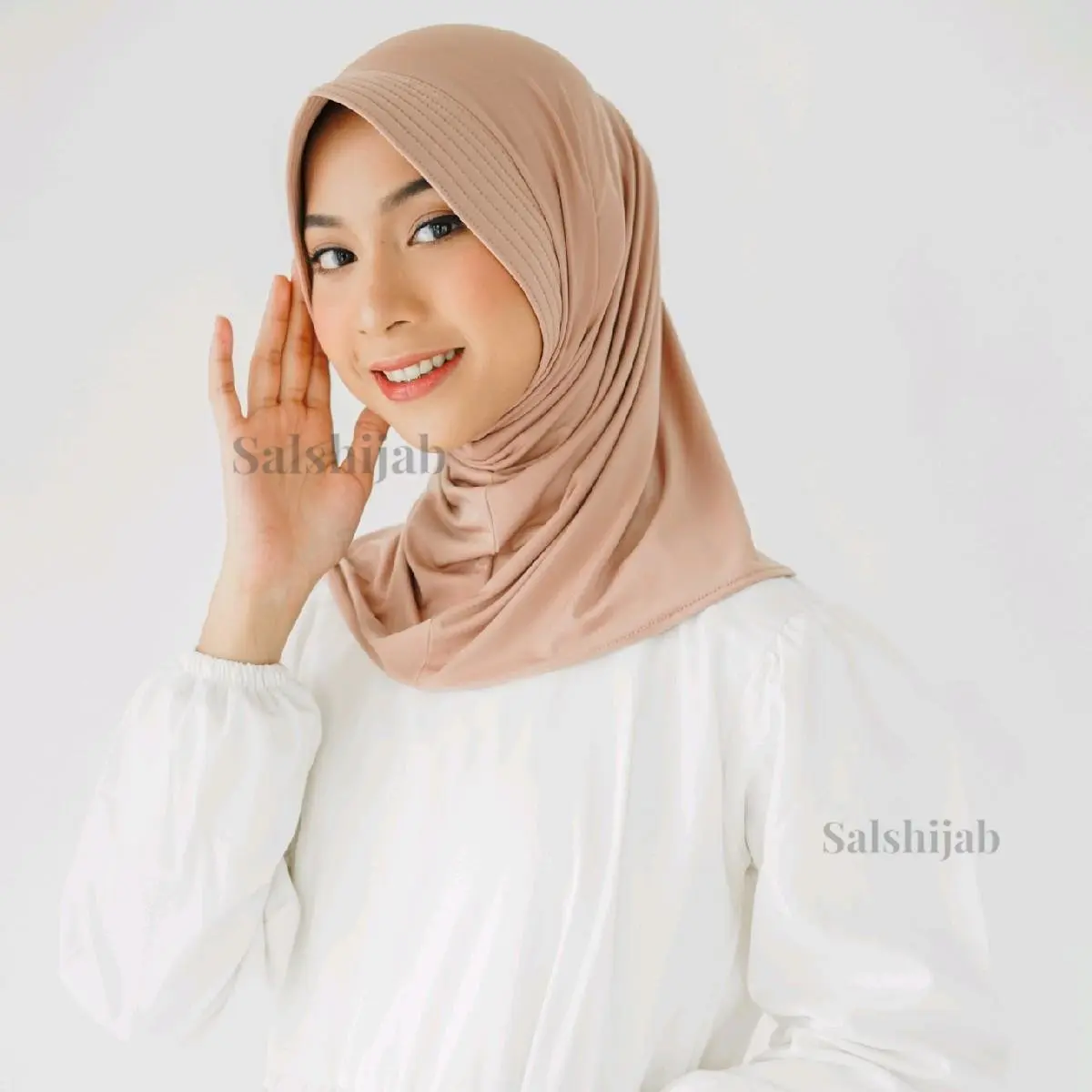 Hijab Sport | Jilbab Olahraga | Kerudung Olahraga | Hijab Sporty | Hijab Volly Muslim Instan Nyaman Spandek Yellow Instant Hijab school  hijab