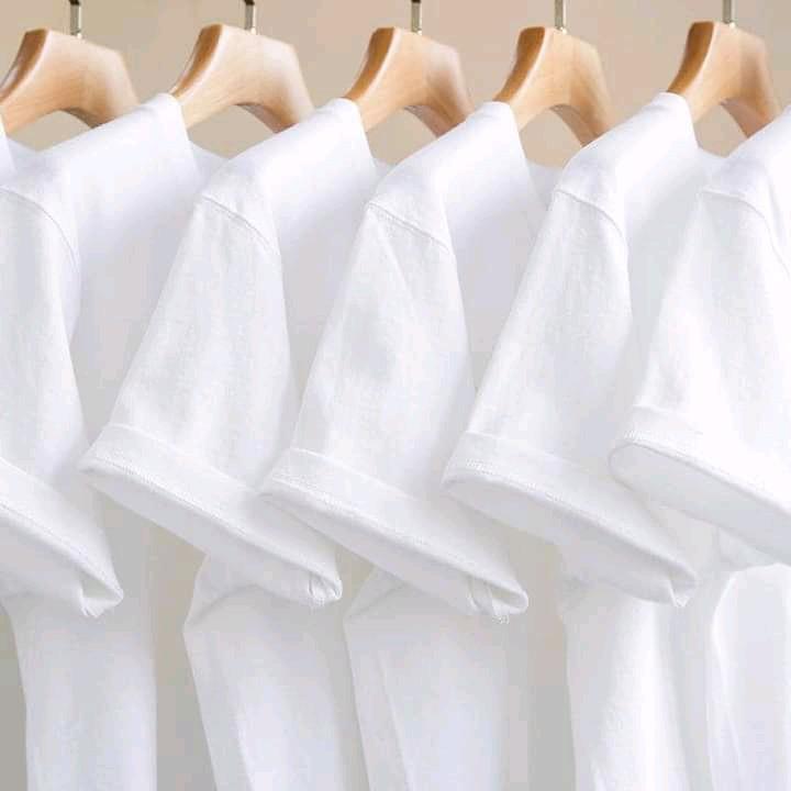 áo thun trơn trắng H&T 100%  cao cấp, áo thun cổ tròn nam nữ dày dặn mềm mịn, thoáng mát