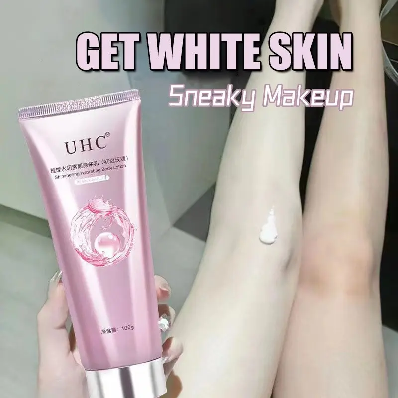 Sữa Kem Dưỡng Da Thể Trang Điểm Trơn, UHC, Kem Nâng Tông, Trang Điểm Sneaky, Lung Linh Cơ Thể, Dưỡng Ẩm, Làm Đẹp Da, 100g 0
