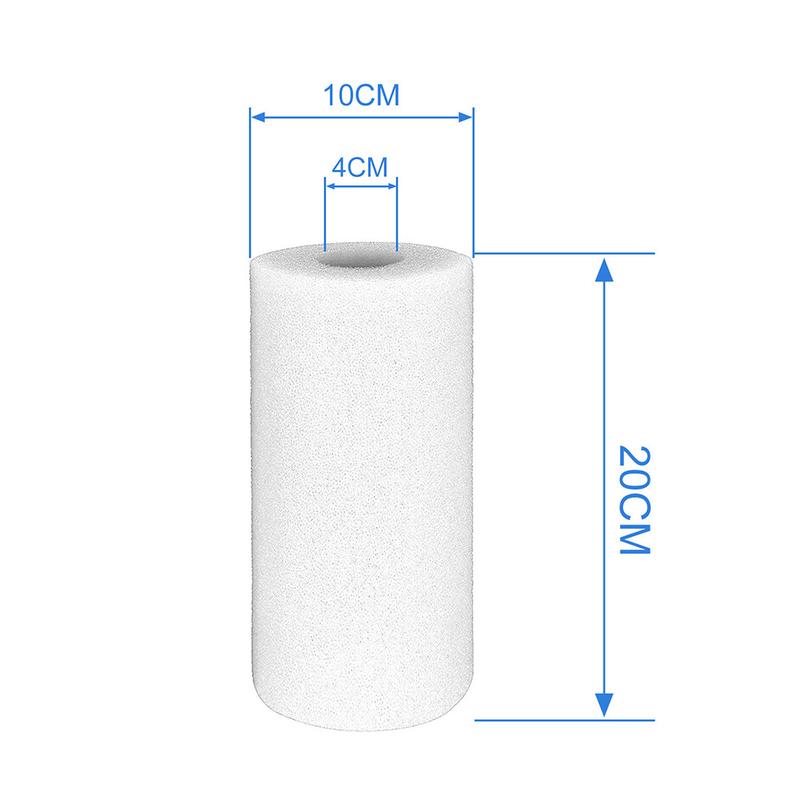 Product Introduction of 3pcs Filter Sponge For Intex Type-A Foam Sponge Reusable Swimming Pool Filter Cartridge Washable 20.0*10.0*10.0cm 10