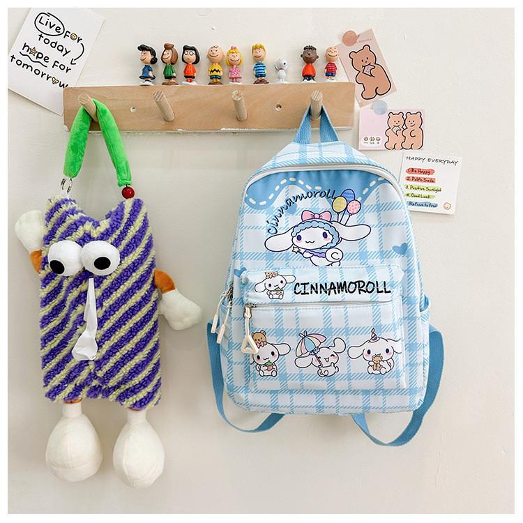 Product Introduction of B&B Girl Kids Bag Kuromi Cinnamoroll Melody Sanrio Backpack Beg Sekolah School Bag Kindergarten Beg Budak Murah Beg Tadika Taska Beg Kanak-Kanak Melody Bag Hello Kitty Bag Cinnamoroll Bag Women's Bag Cute Cartoon Backpack 24