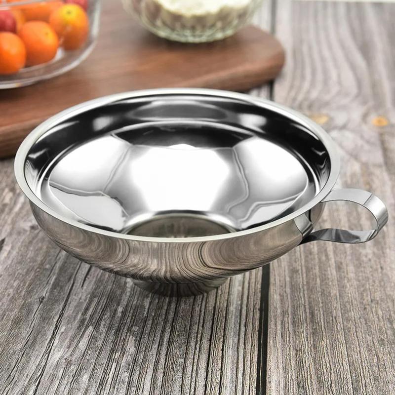 Phễu Miệng Rộng Bằng Thép Không Gỉ, Phễu Thay Mứt Salad, Rò Rỉ Rượu Lớn Đa Chức Năng, Rò Rỉ Dầu, Phụ Kiện Nhà Bếp, Đồ Dùng 1
