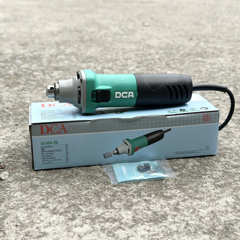 Máy Mài Khuôn Mini Cầm Tay DCA - ASJ 04-25  Cốt 6mm Không Chỉnh Tốc Máy Mài Thẳng Điêu Khắc Đá Gỗ