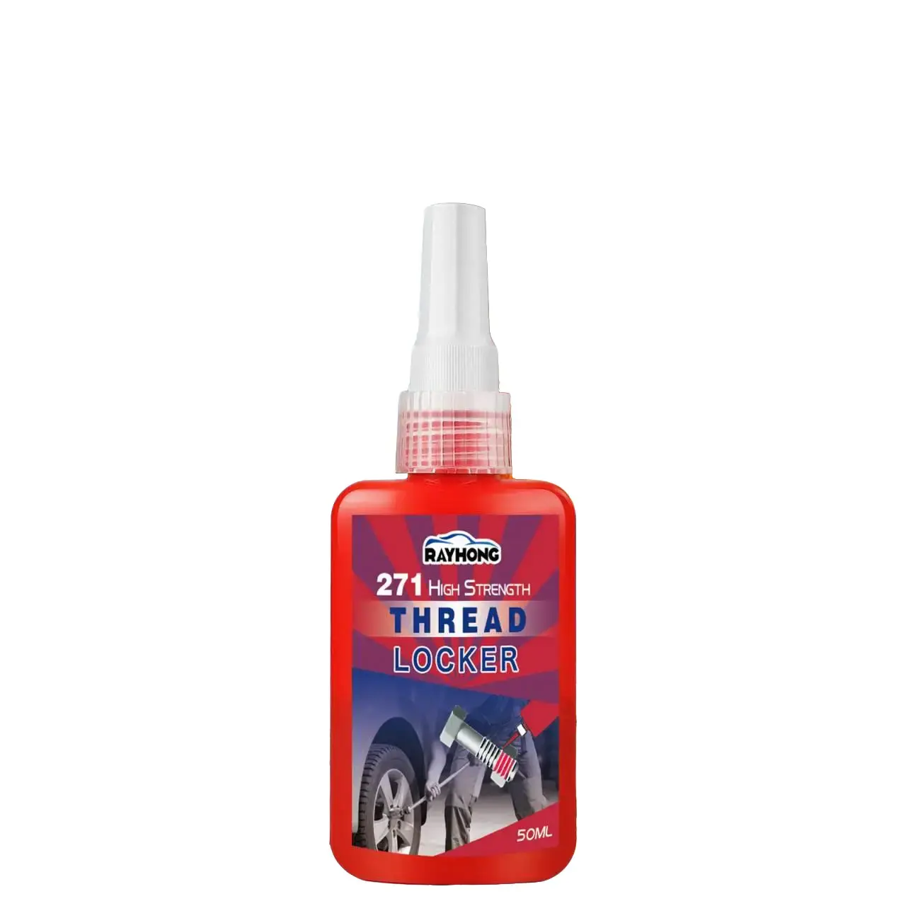 Rayhong น้ำยาล็อคเกลียว271 แรงยึดสูง น้ำยากันคลาย น็อต สกรู ความแข็งแรงสูง 50ml