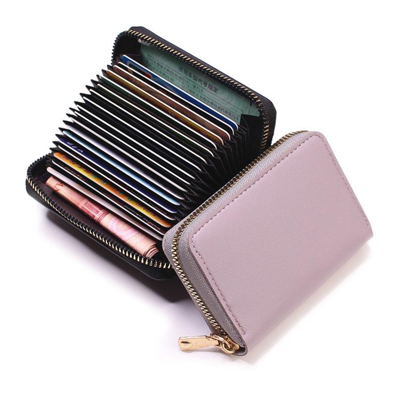 Product Introduction of FreeHummingbird #  PU Function 24 Bits Card Case Business Card Holder Men Women Credit Passport Card Bag ID Passport Card Wallet 23