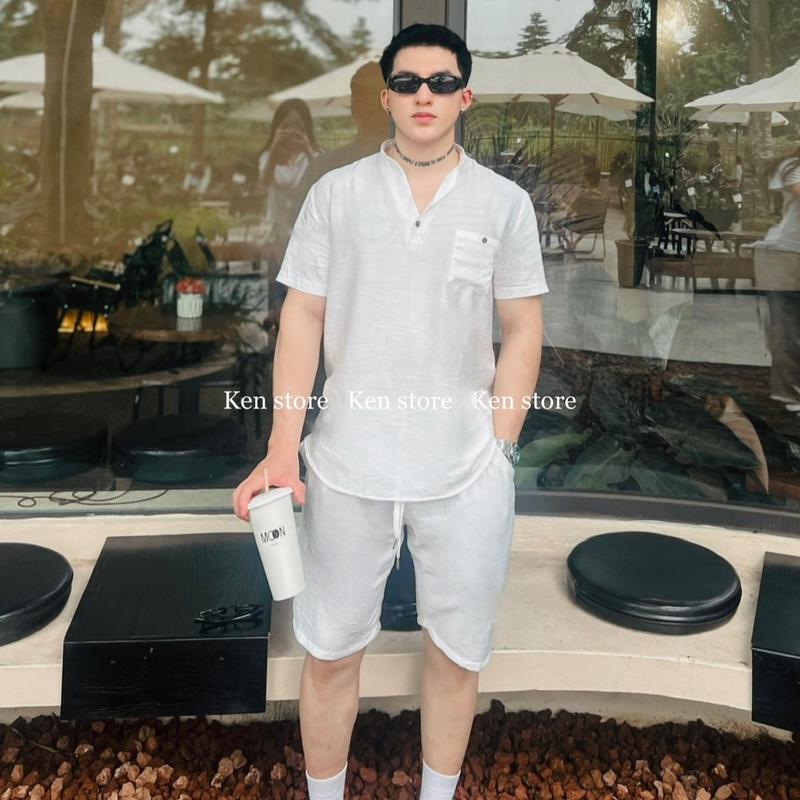 Set đũi nam cộc tay bộ đồ nam hè cộc tay