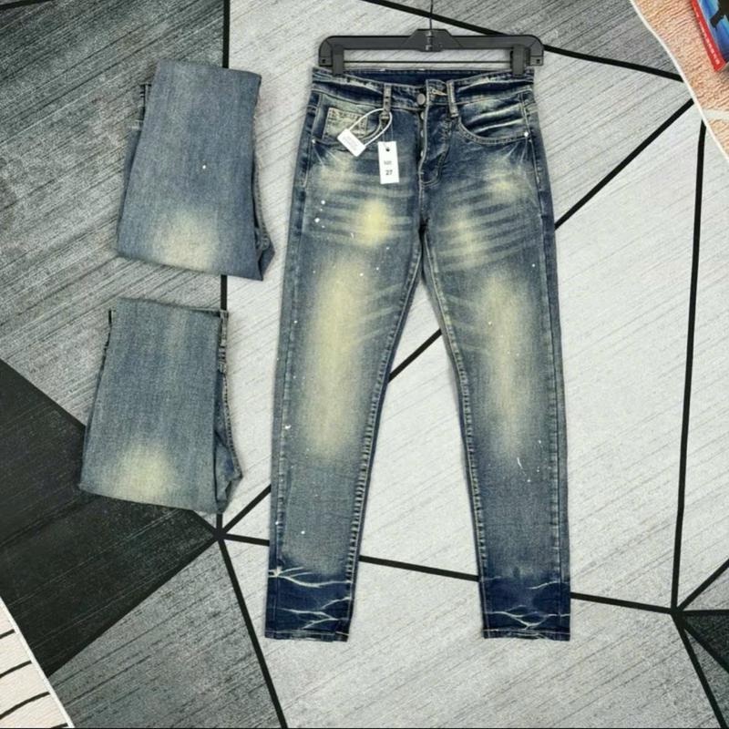 Quần jean nam Bơ Pồ xanh trơn vảy sơn vải dày dặn mẫu mới hot trend -THÚY NGÂN FASHION 1