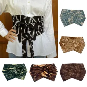 MURAH Obi Batik Kekinian Dengan Tali Penyesuaian Pinggang