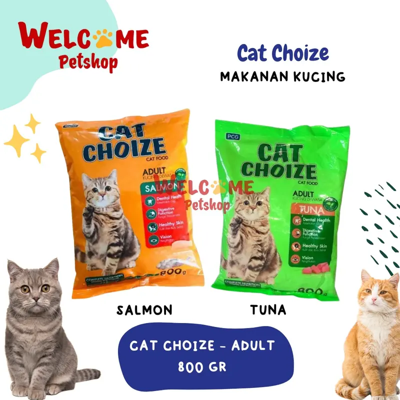 Cat Choize Adult 800g Makanan Kucing Kering Salmon Tuna Pakan Dewasa 0