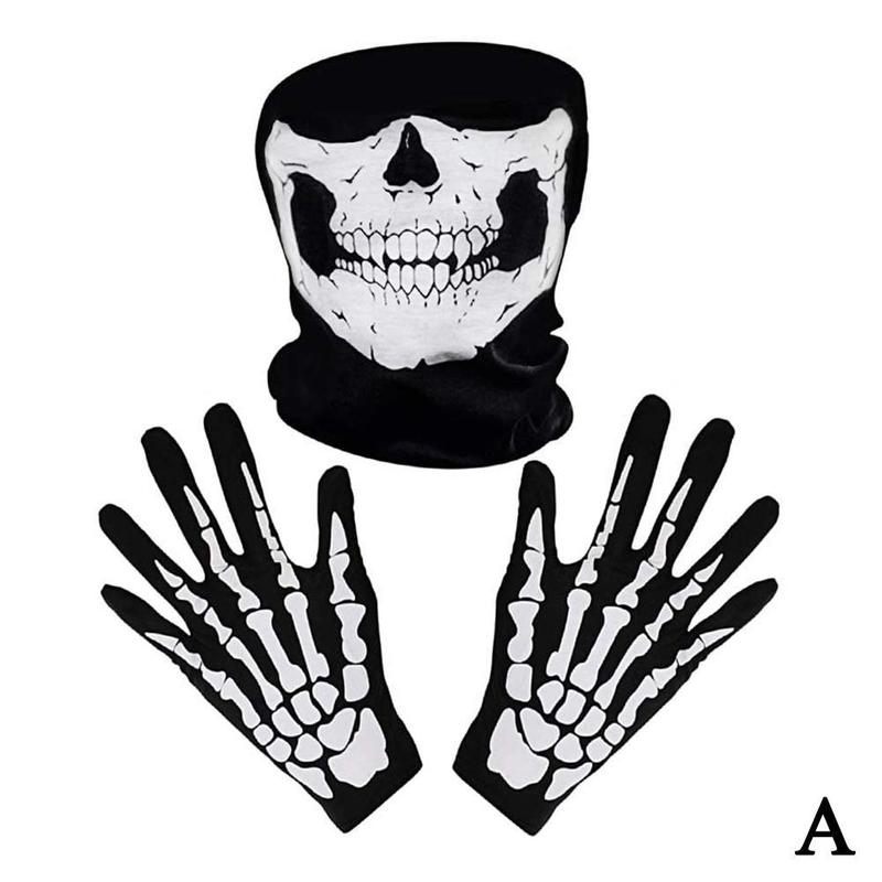Product Introduction of Mặt Nạ Halloween Khủng Bố, Đầu Lâu, Cằm, Bộ Xương, Ma, Bộ Găng Tay Y8Y1 1