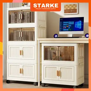 【Promo Buka Toko】Starke Lemari Plastik  50cm Susun Besar 3/4/5/6 Lipat Penyimpanan Serbaguna Furniture Aesthetic Tahan Lama Modern