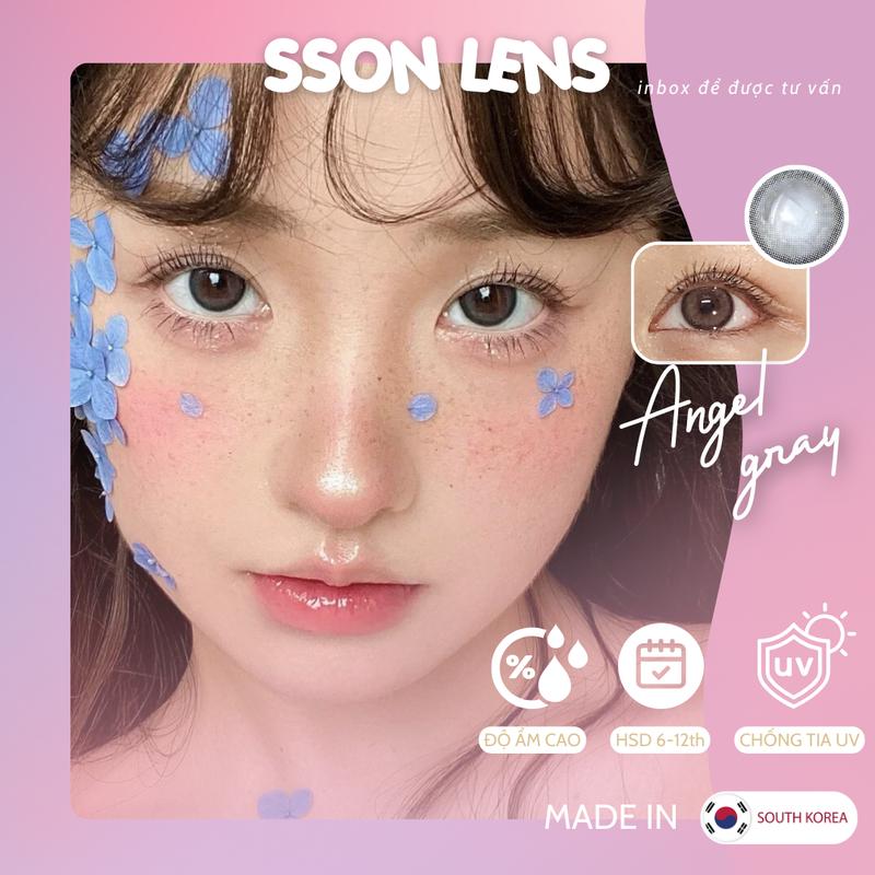 [ Có Cận ] Mẫu Angel Gray - Kính Áp Tròng Giãn Ít Đã Kèm Khay 1
