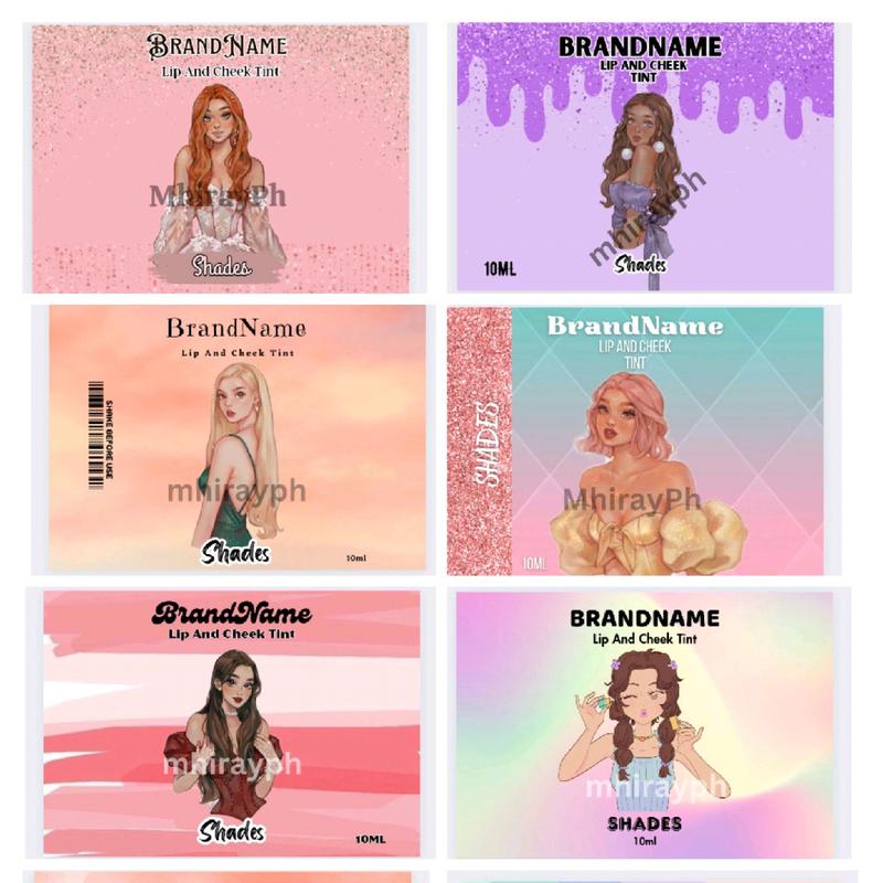 MhirayPh Costumized Liptint sticker label 10pcs - TikTok Shop Philippines