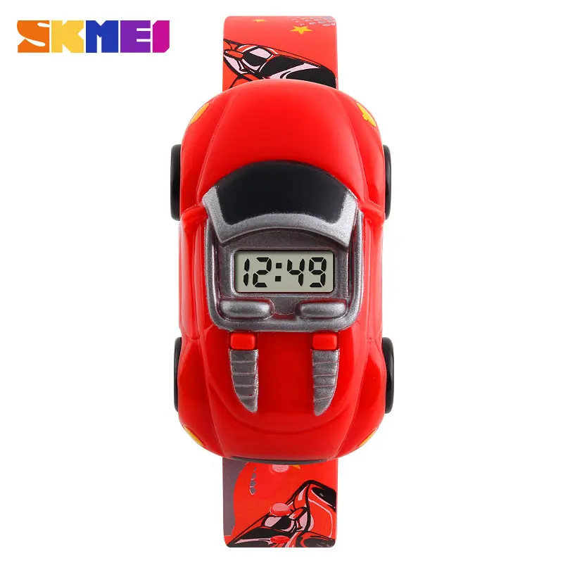 Skmei Non-Waterproof Cute Fashion Cartoon Car Children's Electronic Watch Removable Student Toys Gift Watch