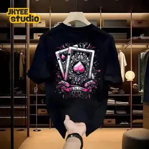 JKTee "Poker Card'' | Kaos Katun Premium Pria Wanita Unisex Lengan Pendek | Retro Streetwear Vintage Korean Style | COD